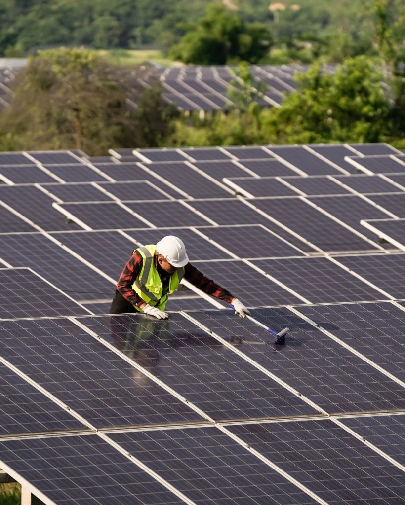 solar cells installation